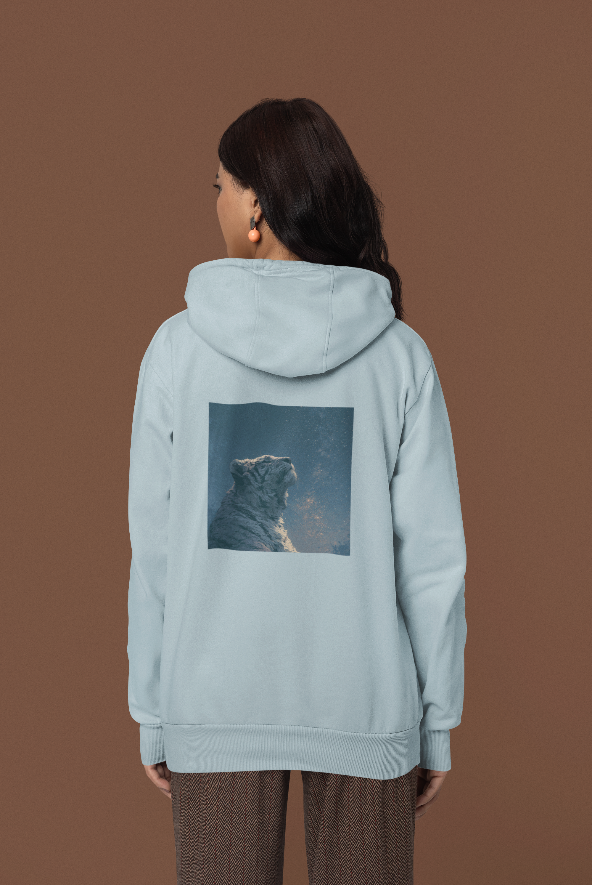 Tiger Under The Night Sky Hoodie
