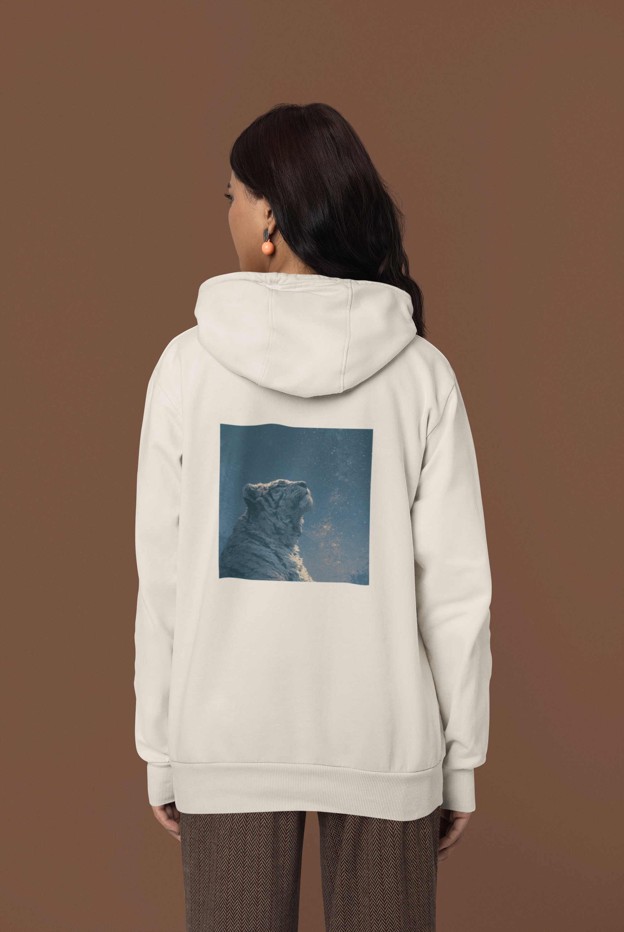 Tiger Under The Night Sky Hoodie